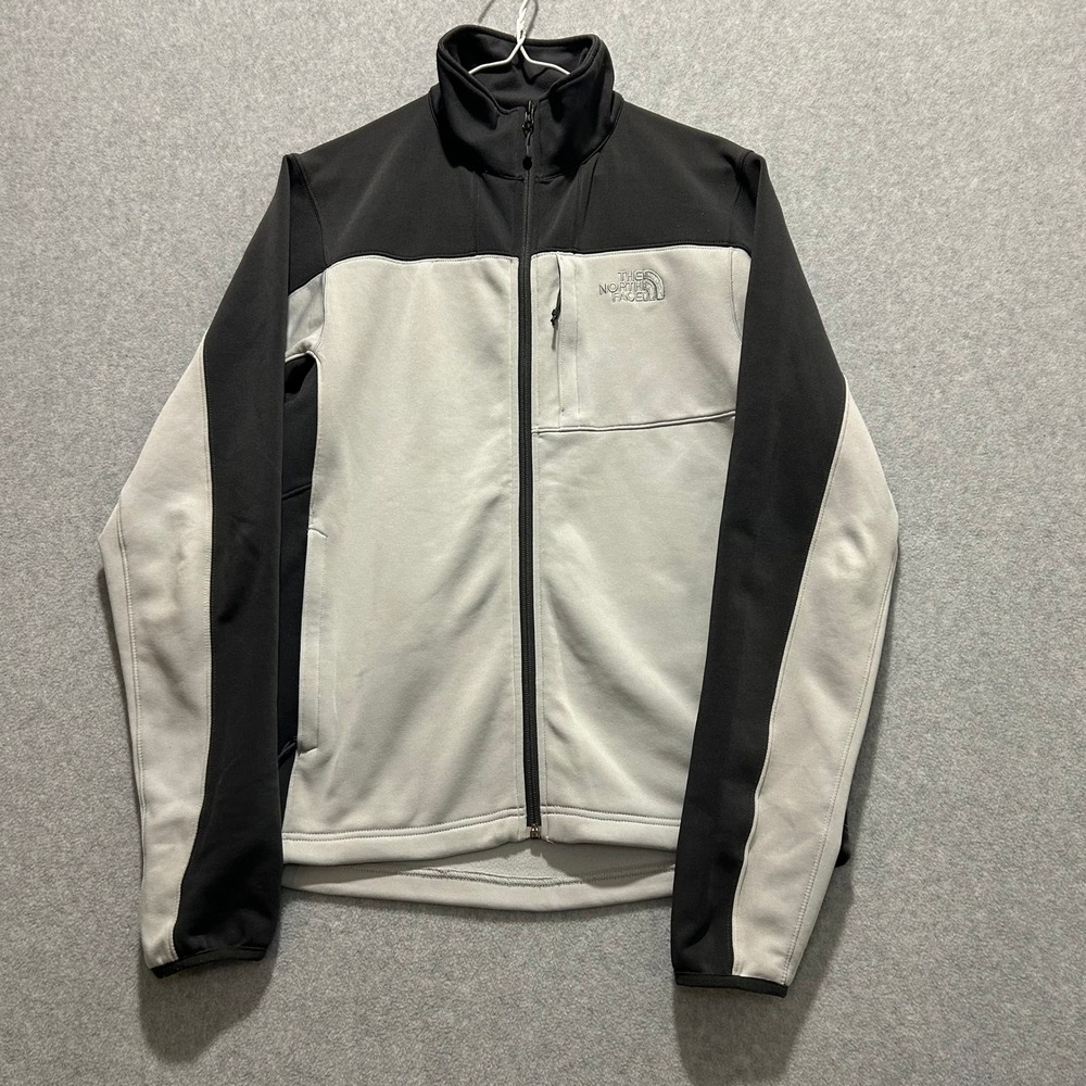 The North Face Mens Gray Charcoal Apex Bionic Softshell Windbreaker, Size S